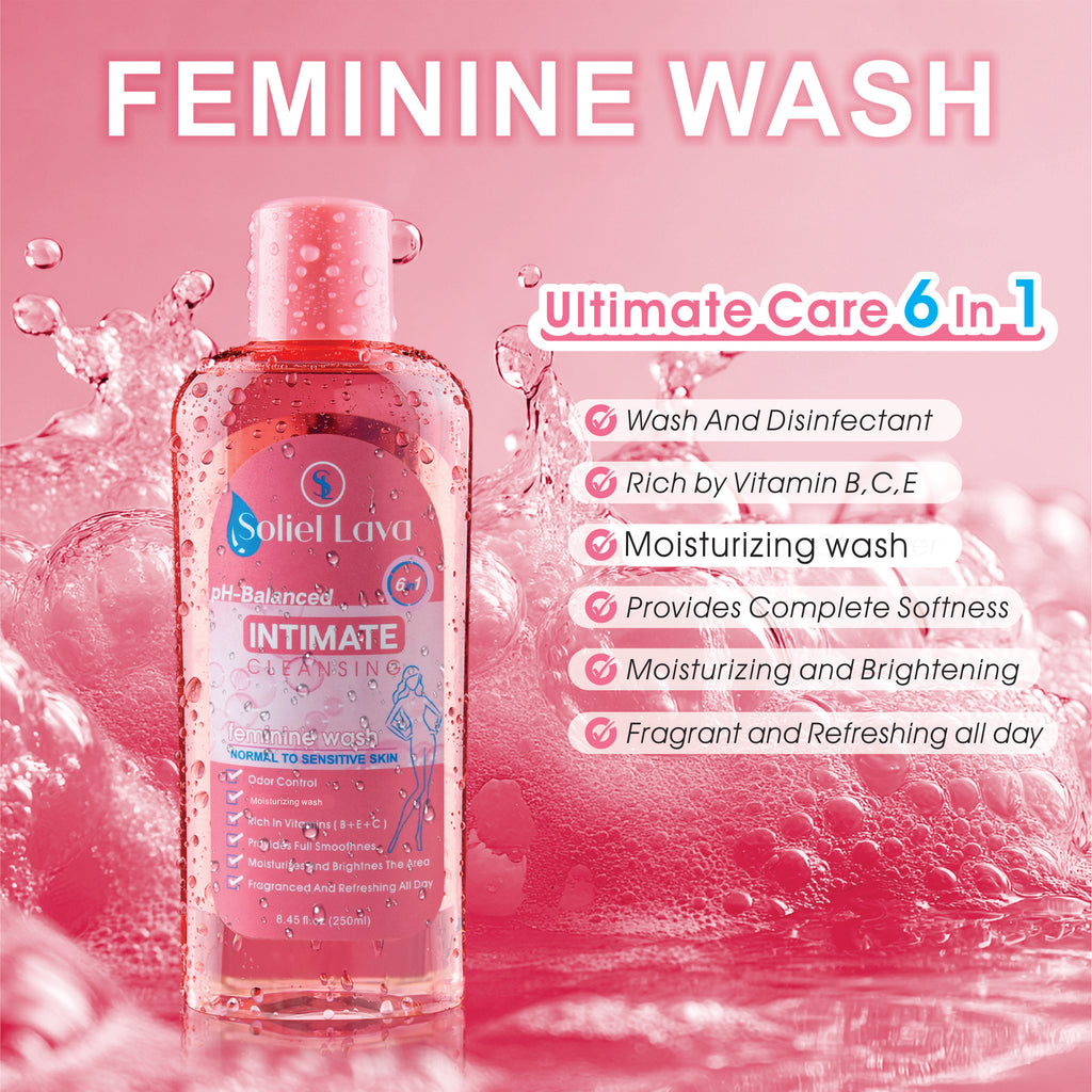 Feminine Wash Vaginal Wash for Intimate Gentle &amp; pH Balanced 250ml / 8.45 Oz Blocks Odor for Daily Freshness